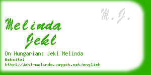 melinda jekl business card